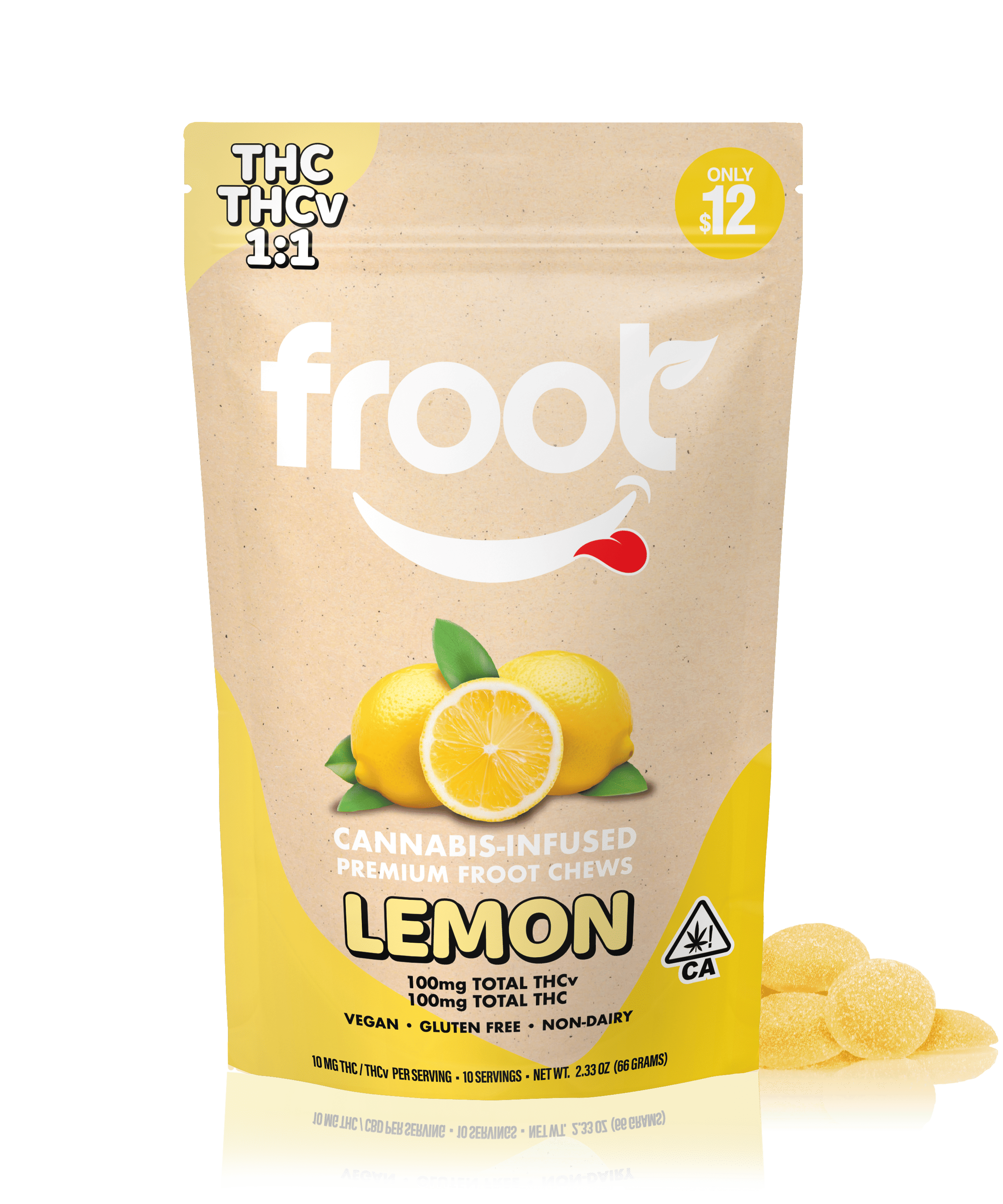 Froot: 1:1 Lemon Gummies THCv:THC