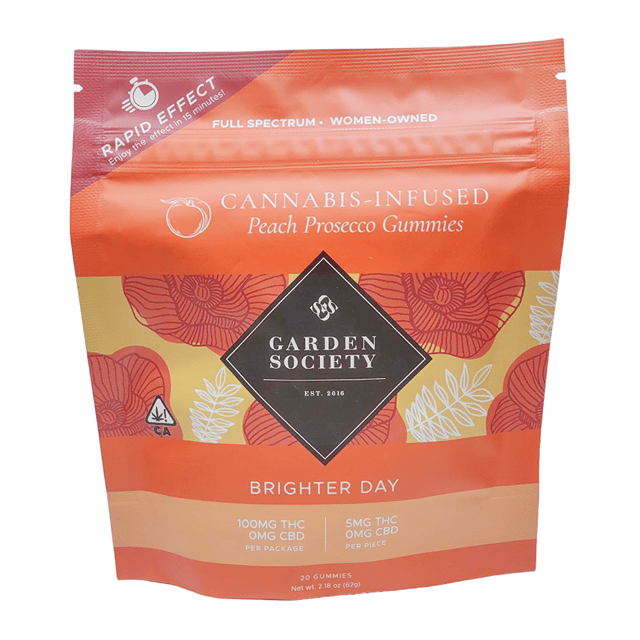 BRIGHTER DAY THC RICH PEACH PROSECCO GUMMIES