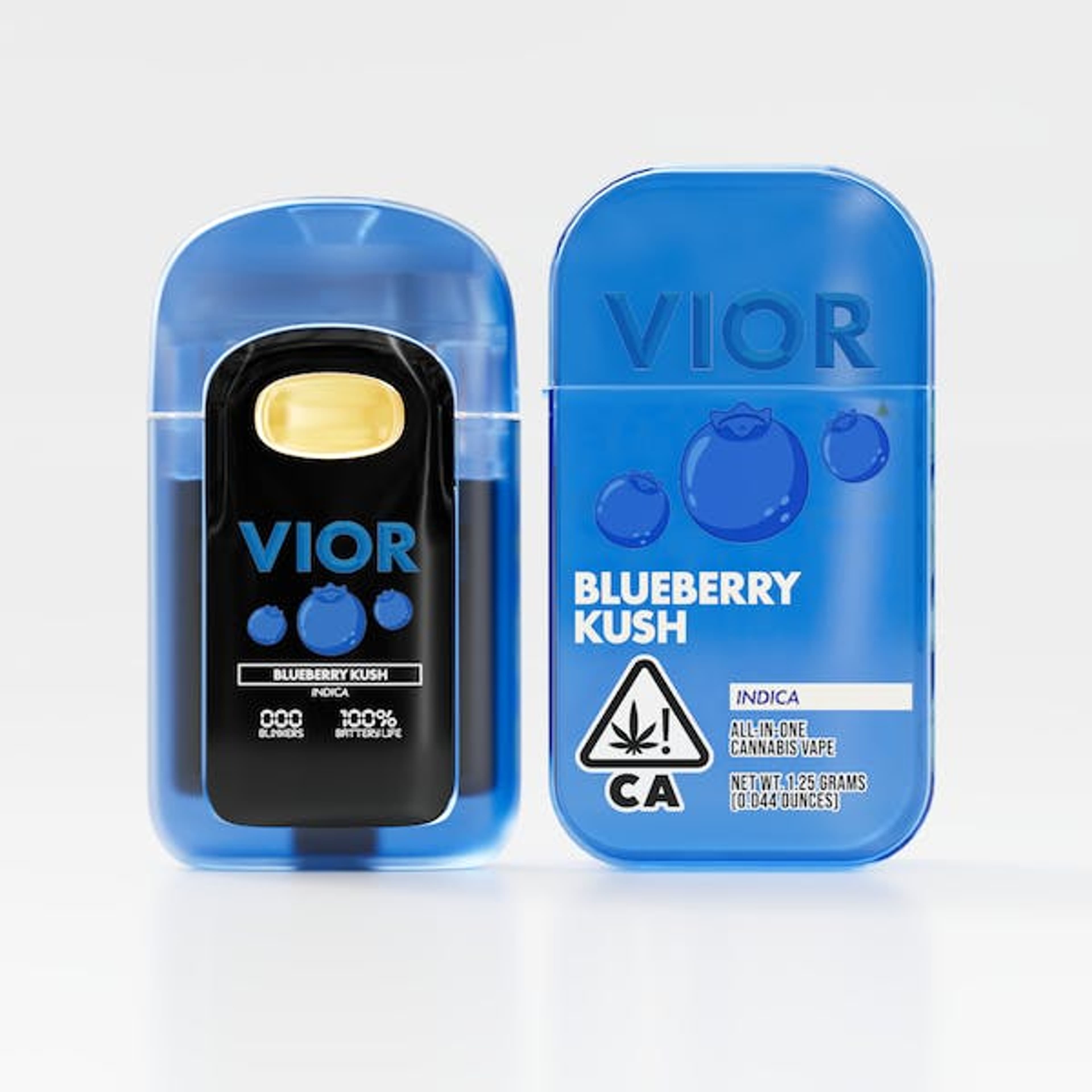 Vior | 1.25g - Blueberry Kush - AIO - Indica - Vior Extracts - - $28 - All-In-Ones