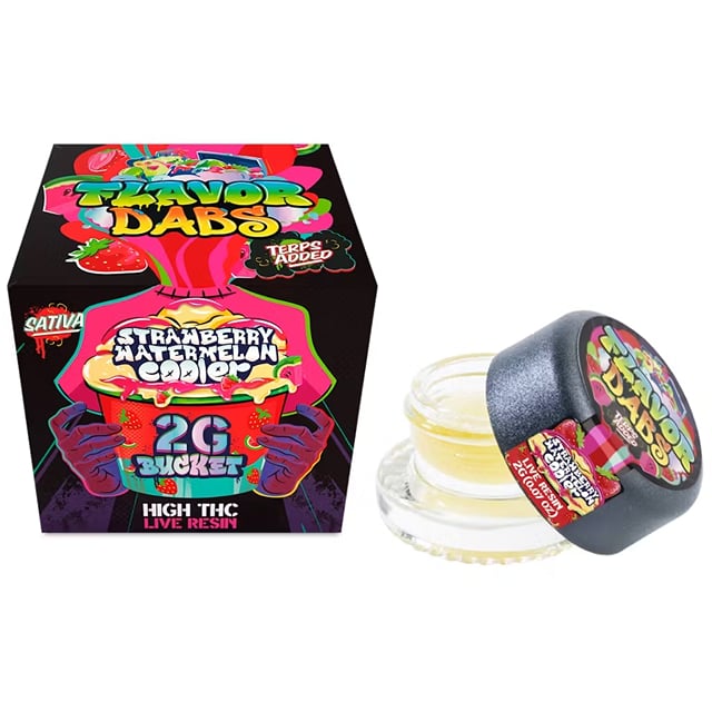 STRAWBERRY WATERMELON COOLER LIVE RESIN FLAVOR DABS 2G