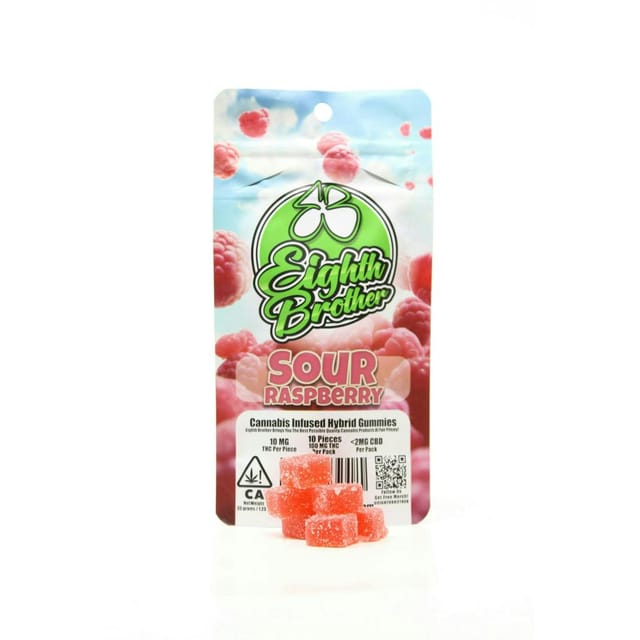 Eighth Brother β Sour Raspberry - 100mg Gummies