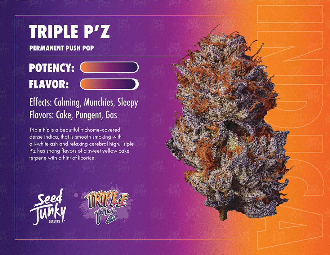 Seed Junky | 3.5g - Triple P'Z - Indica - Red Eye -  - $7.83 - Flowers
