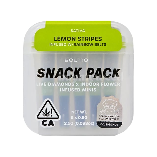 LEMON STRIPES SNACK PACK INFUSED MINIS - 2.5 g - 5 Pack