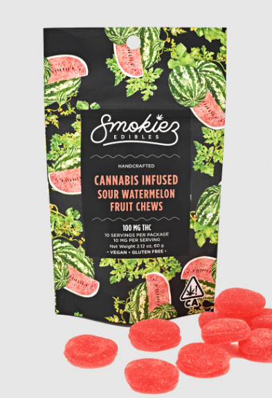 10pk Fruit Chews | 100mg | Sour Watermelon