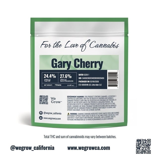 We Grow Gary Cherry - 7G Mylar Small