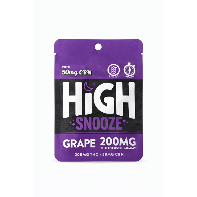 High Snooze Gummy 200mg THC+50mg CBN - Grape