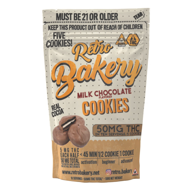 Milk Chocolate - 10mg Hemp THC Cookies - 5pk