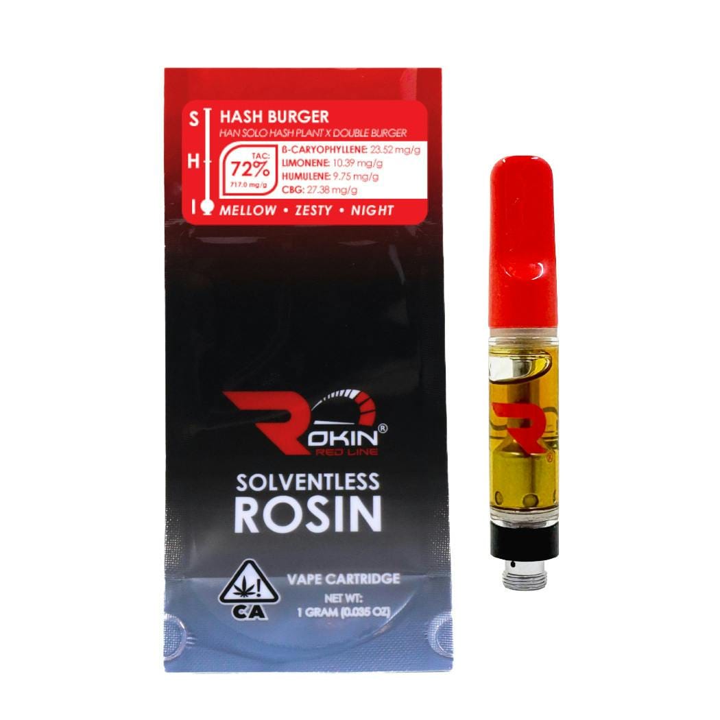 Rokin: Hash Burger - (1g) Solventless Rosin Vape Cartridge