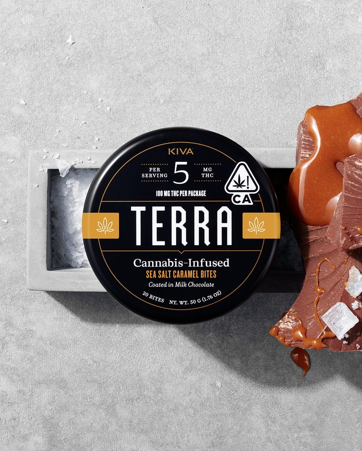 KIVA - TERRA: Bites - Milk Sea Salt Caramel