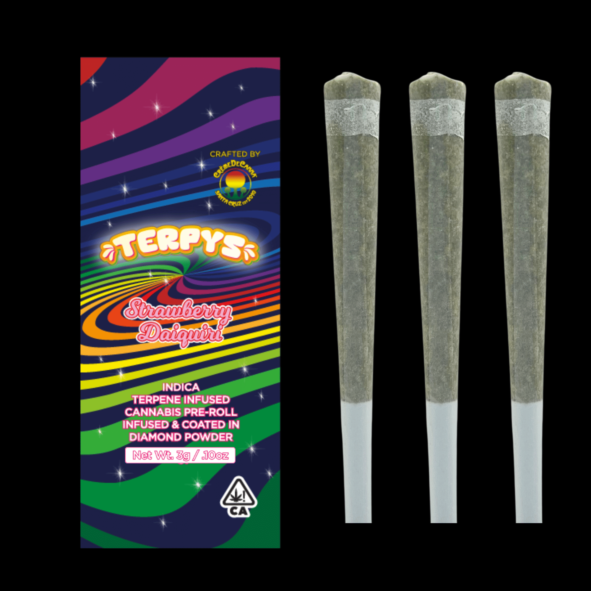 Creme De Canna — Strawberry Daiquiri - 1g Infused Prerolls(3pk)