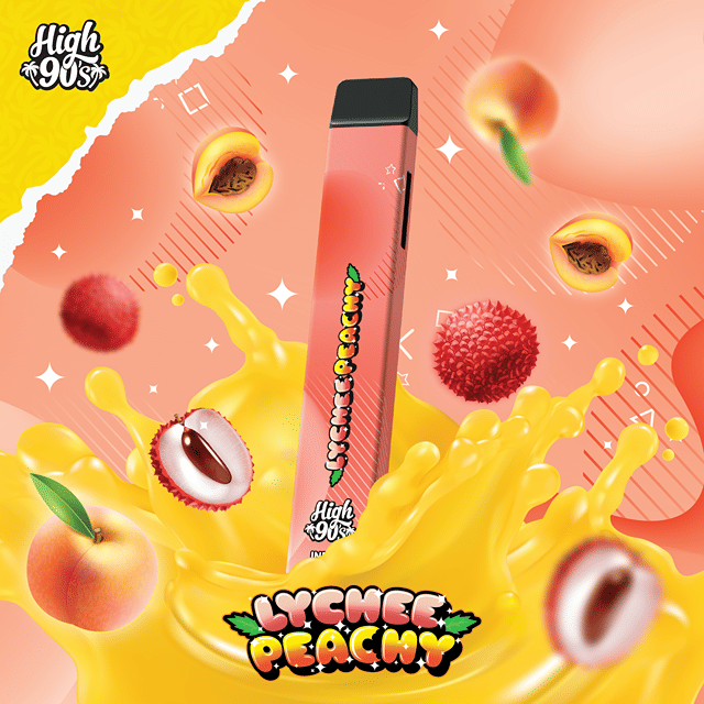 High 90's AIO - Lychee Peachy - All-In-One Vape - 1g