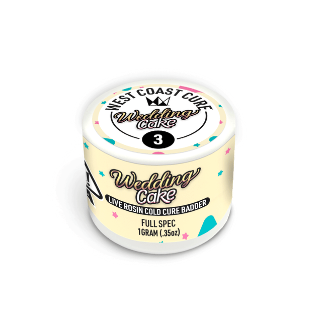 Wedding Cake 1G Live Rosin T3 Cold Cure Badder