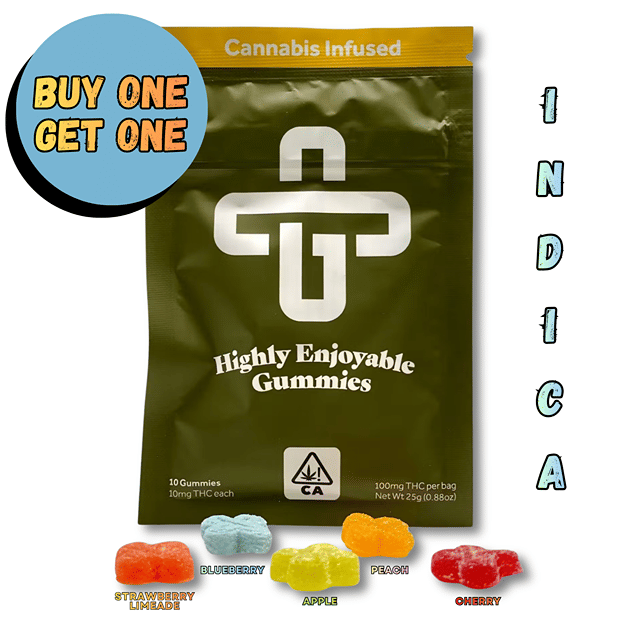 Watermelon Z Hash Rosin Infused Mixed Fruit Gummies 100mg 10pk