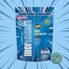 Gummy (1 Pack) 200mg - Sour Blue Razzberry (1:1 THC:CBG)