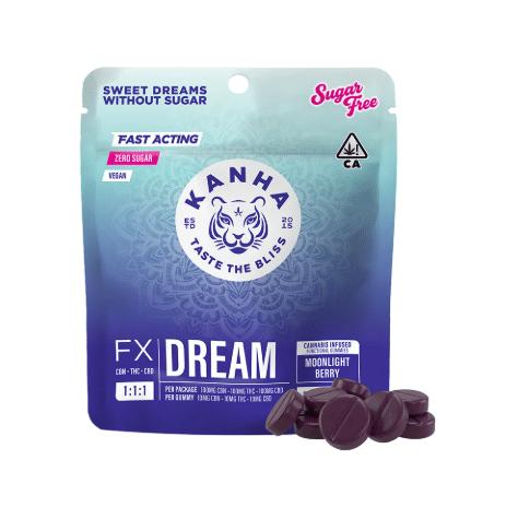 1:1:1 Sugar Free Moonlight Berry Dream CBN:THC:CBD