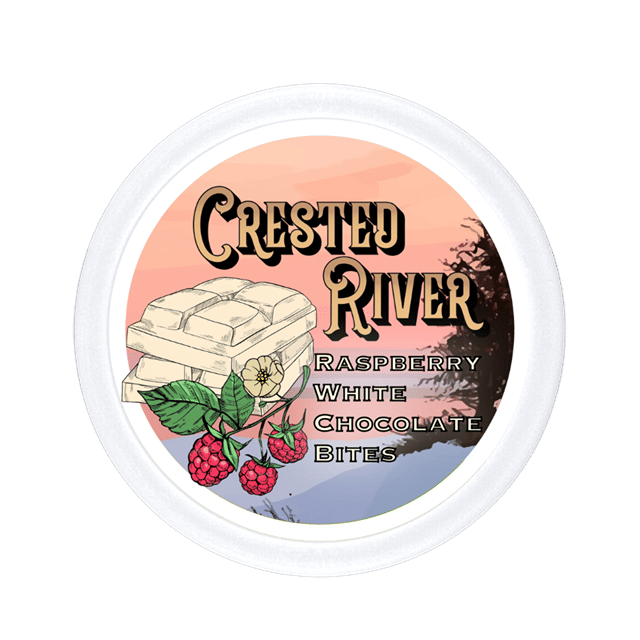 Raspberry White Chocolate - 5mg Hemp THC Chocolate Bites - 10pk