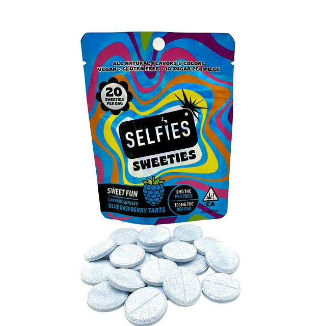 Blue Raspberry THC Sweet Tarts 100mg