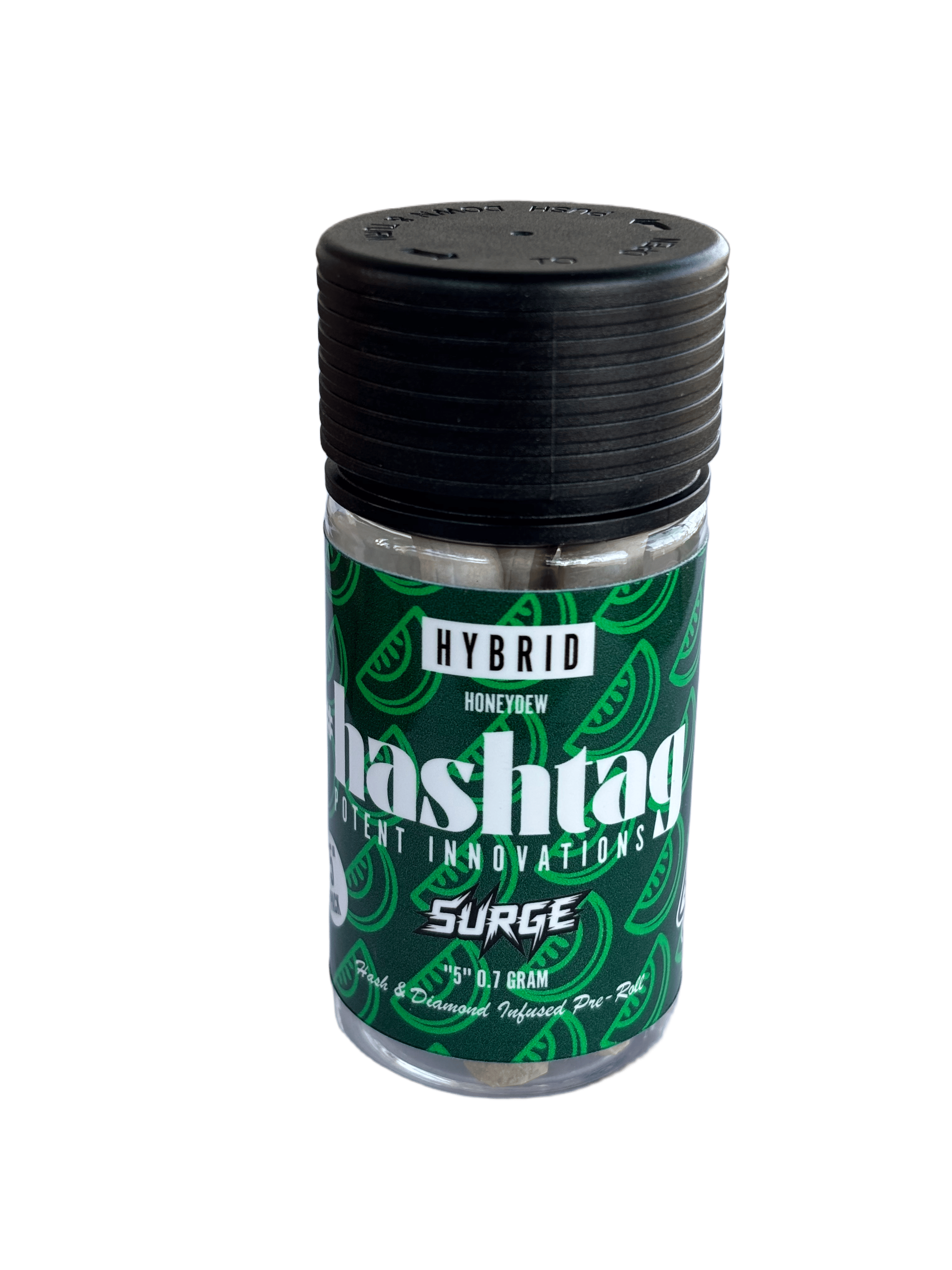 hashtag — Honeydew - .7g Hash & Diamond Infused Prerolls(5pk)