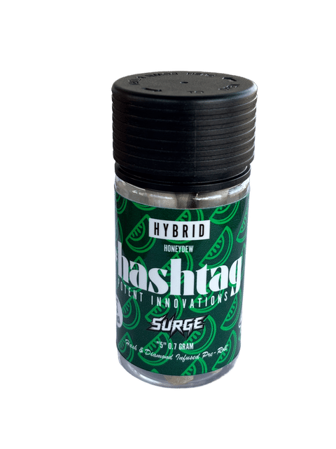 hashtag: Honeydew - .7g Hash & Diamond Infused Prerolls(5pk)