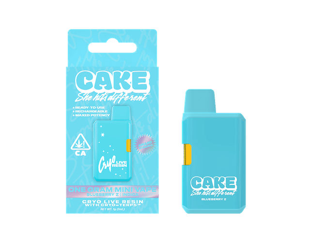 1g Cryo Live Resin MINI Blueberry Z AIO Vape