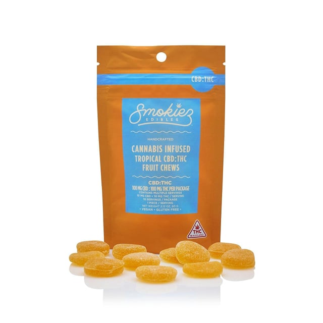 Tropical CBD:THC 1:1 | 100mg Fruit Chews