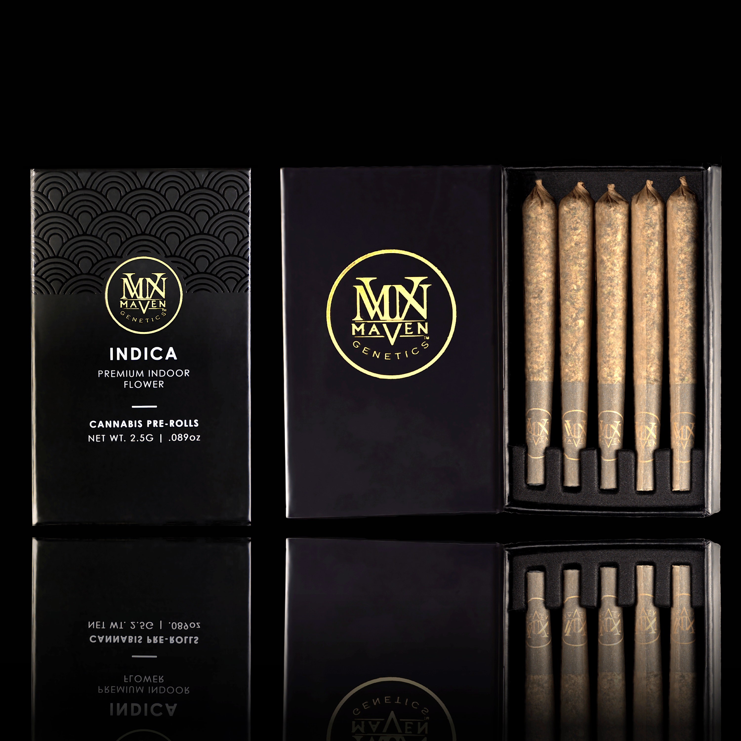 Maven Genetics — Black Lotus - premium 5 Pack Pre-roll
