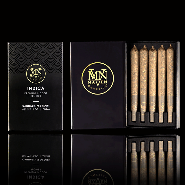 Maven Genetics β Black Lotus - premium 5 Pack Pre-roll