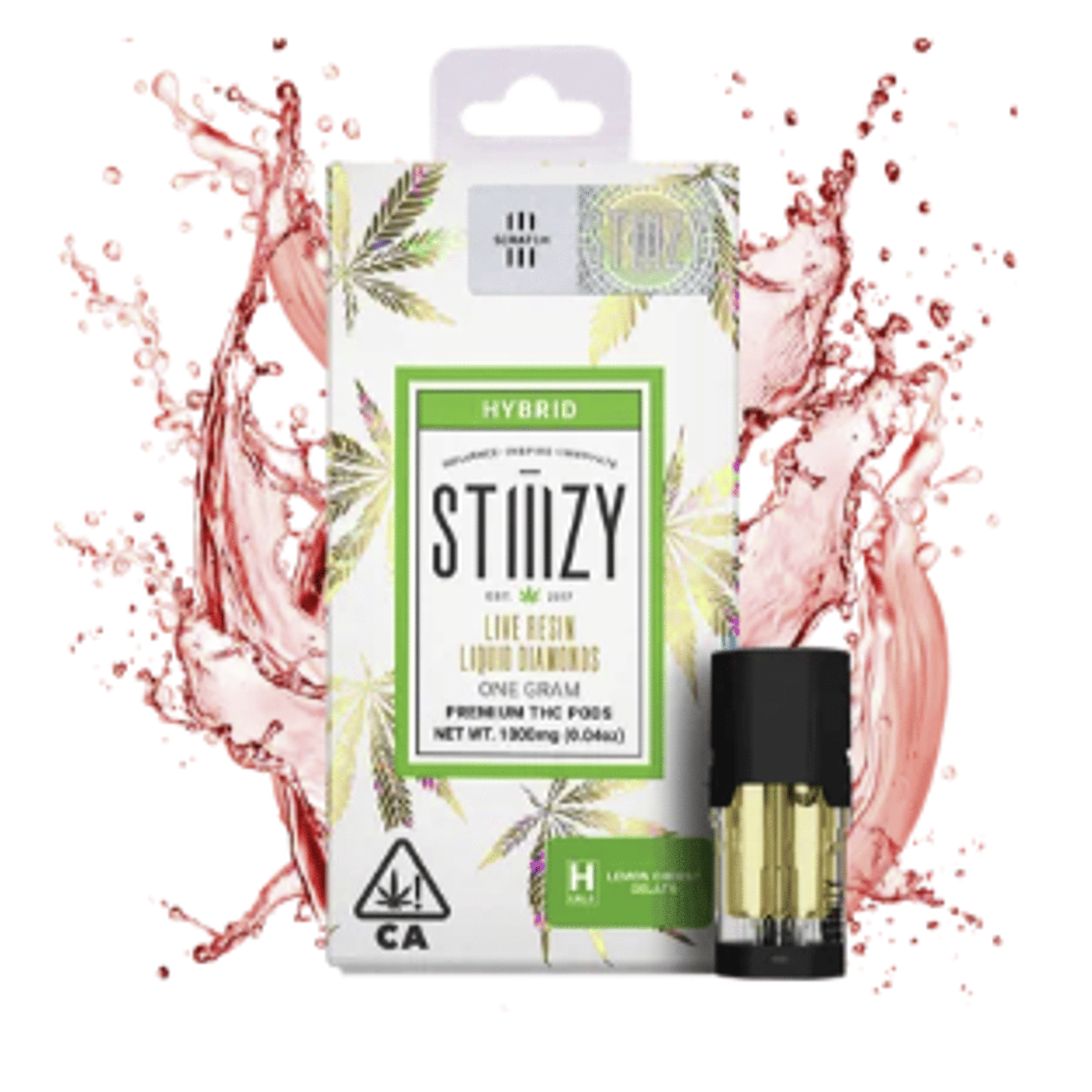 STIIIZY Liquid Diamonds | 1g Lemon Cherry Gelato - POD - Hybrid - STIIIZY - - $26.75 - Vape Carts