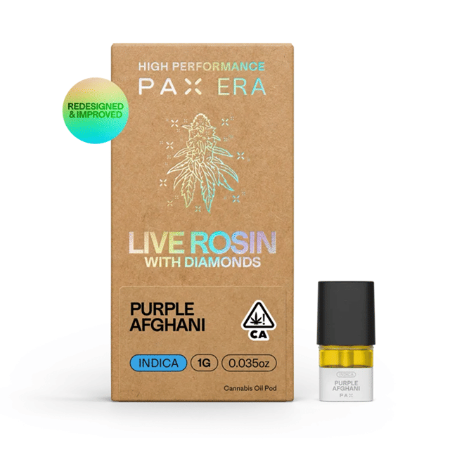 PURPLE AFGHANI LIVE ROSIN WITH DIAMONDS POD