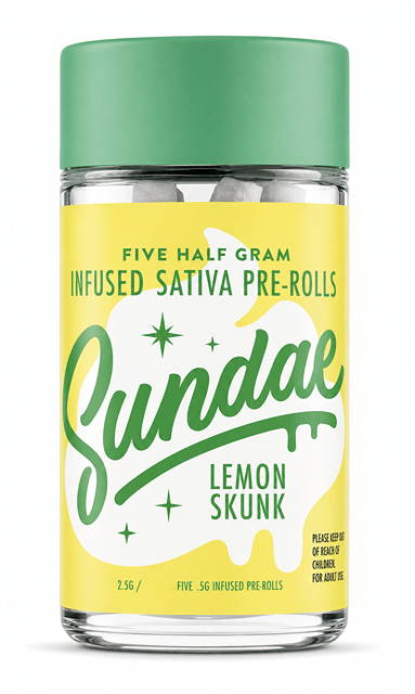 Sundae 5PK (0.5g) Infused Preroll - Lemon Skunk