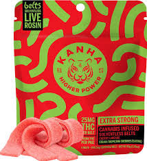 KANHA| 100MG | ROSIN CHERRY LIMEADE BELTS SATIVA | 4-PCK GUMMIES