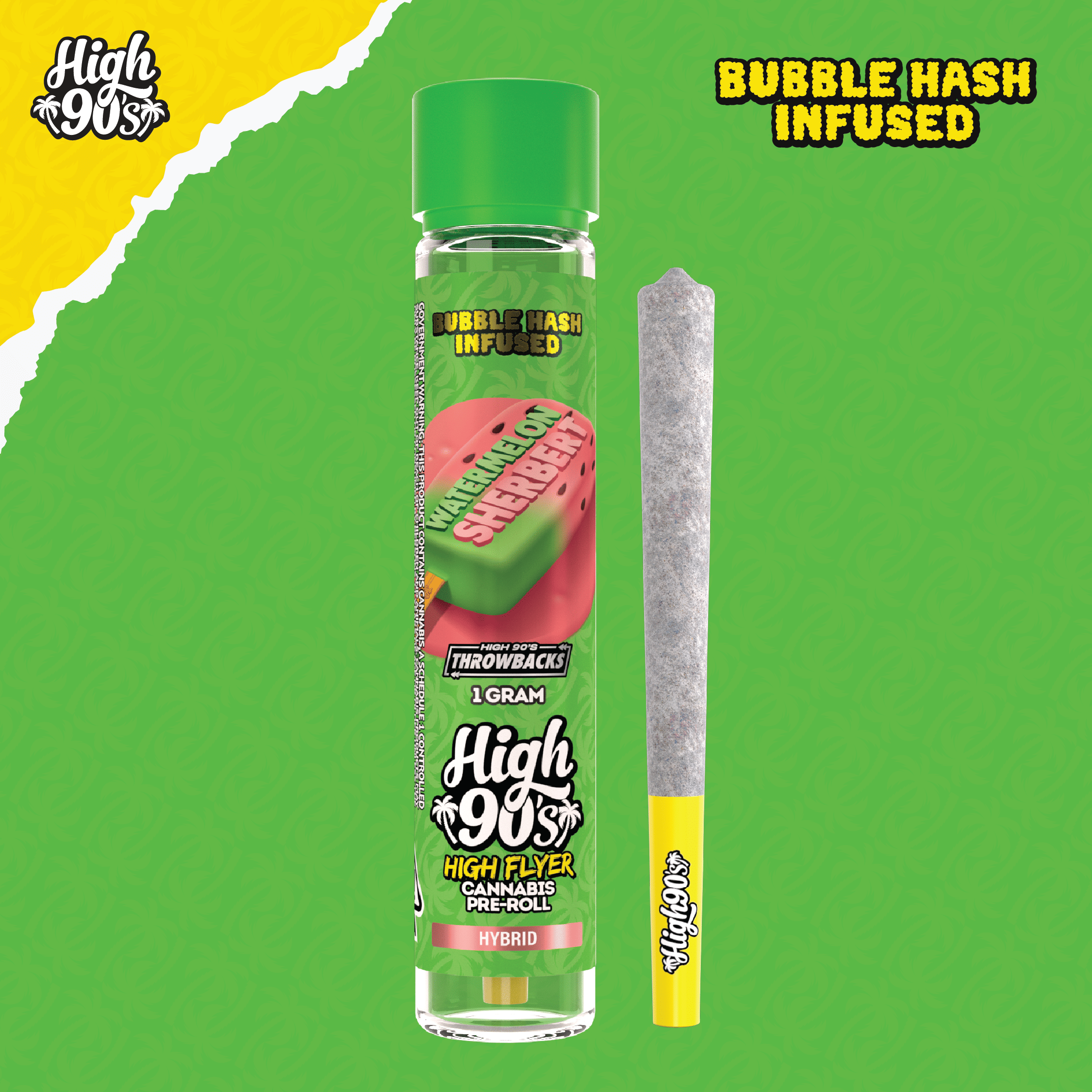 High 90's: Watermelon Sherbert High Flyer - Bubble
