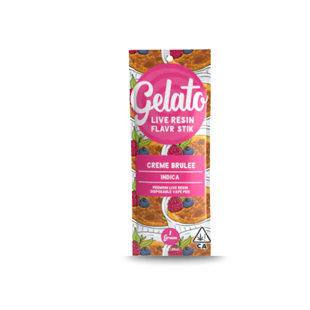 Gelato Live Resin Enhanced AIO | 1g - Creme Brulee - Indica