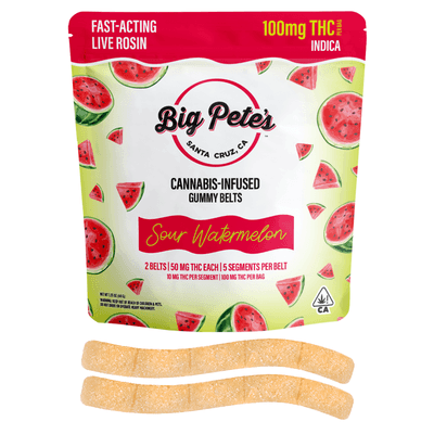 Big Pete's: Sour Watermelon Belts Fast-acting