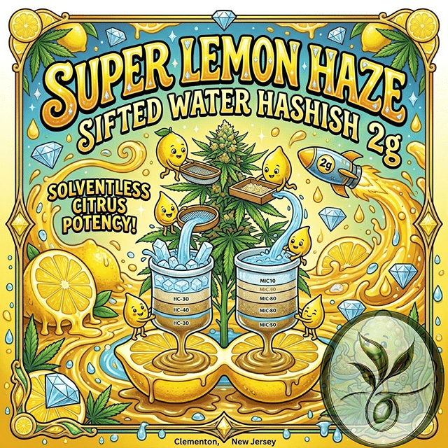 Sifted Super Lemon Haze- Water Hashish 2g