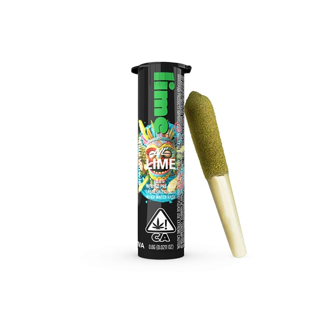 Maui Wowie - Lil' Lime - 0.6 - Live Resin & Ice Water Hash Infused - Sativa - 0.6g - Pre-Roll