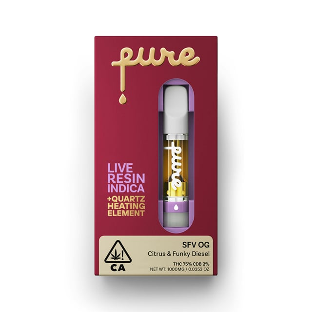 Pure Vape | SFV OG | Live Resin Cartridge | 1g
