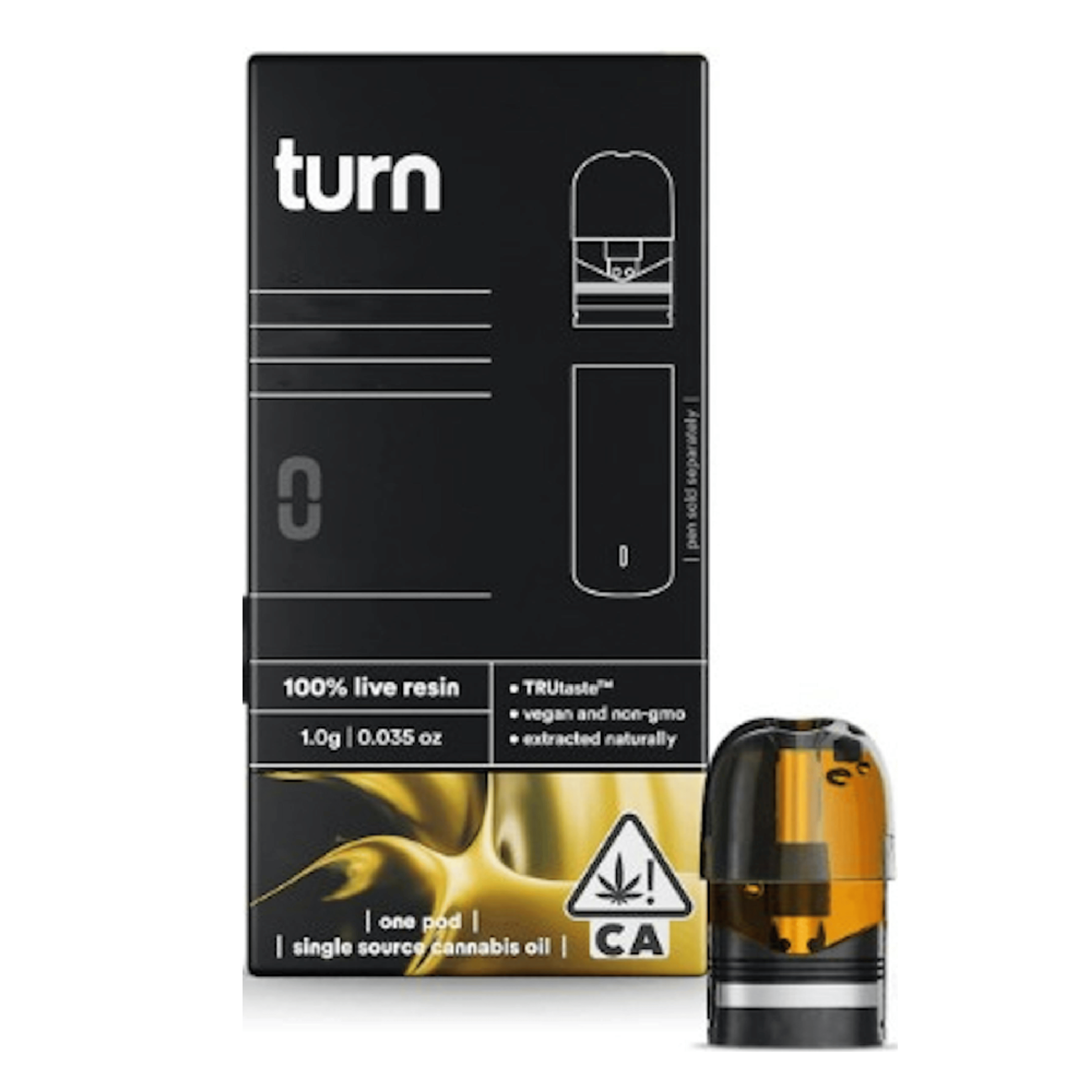Turn Down Live Resin POD | 1g - Cereal Milk - Turn - - $36 - Vape Carts
