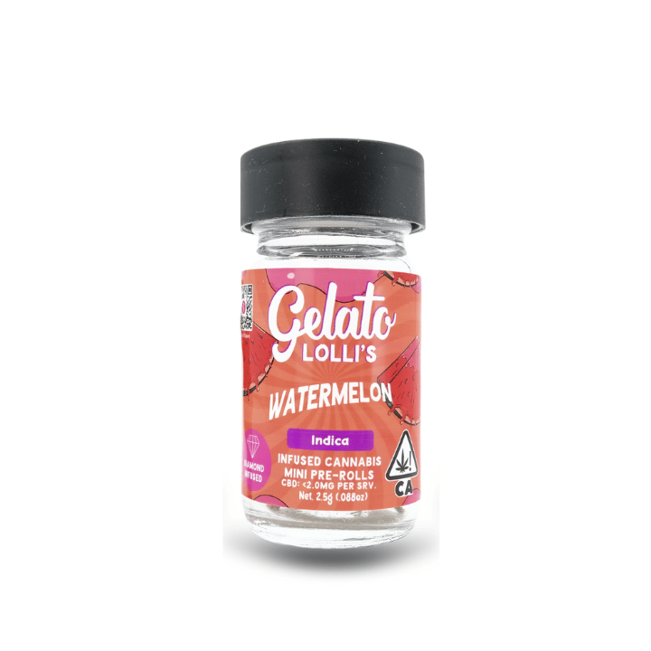 Gelato Lolli's | .6gx5pk - Watermelon Gelato - Infused Pre-Rolls - Hybrid - Gelato -  - $16.80 - Pre-Rolls