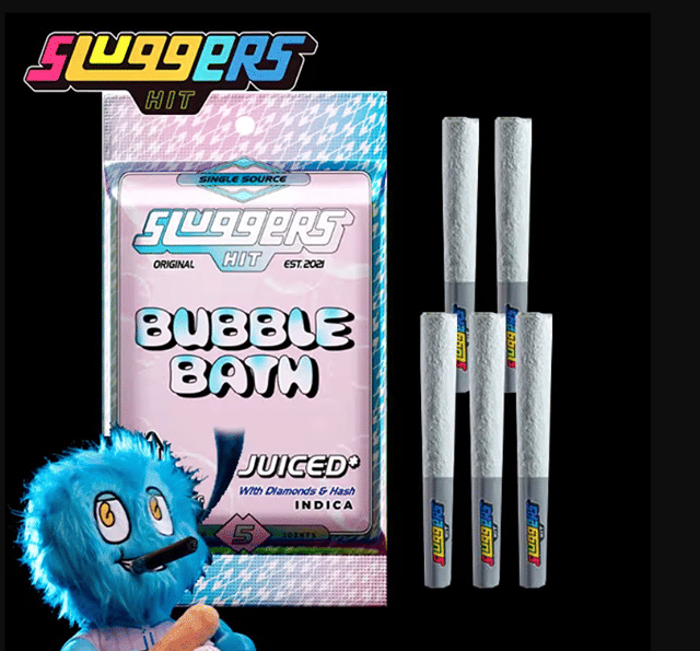 Sluggers - Bubble Bath - Diamond Edition - Infused Pre-Rolls (5 Pack) - 3.5g