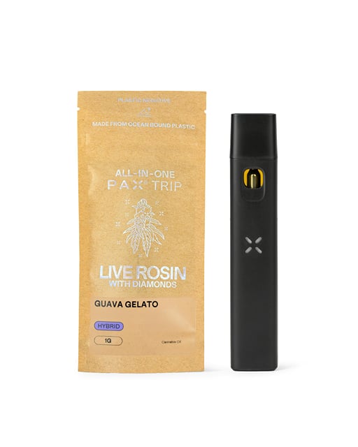 PAX - Guava Gelato - Live Rosin with Diamonds 1G AIO