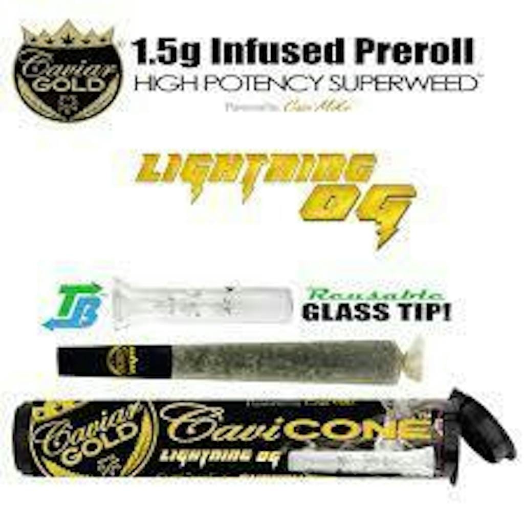 Caviar Gold — Lightning OG - 1.5g Cavi Cone