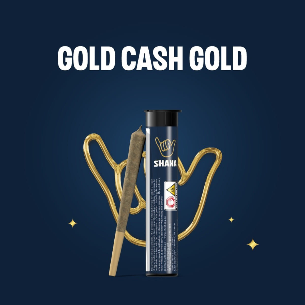 Preroll (1.0g) Gold Ca$h Gold