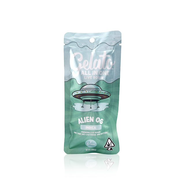 Gelato AIO Live Rosin | 1g - Alien OG - Indica