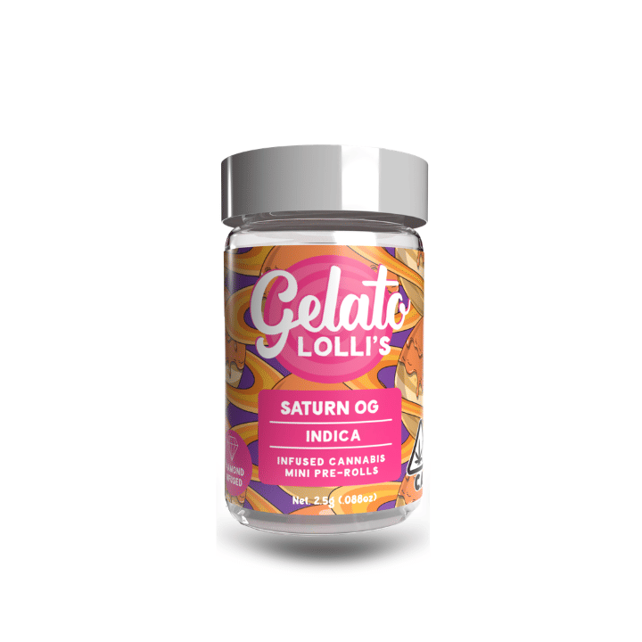 Gelato Lolli's | .6gx5pk - Saturn OG - Infused Pre-Rolls - Indica - Gelato -  - $16.80 - Pre-Rolls