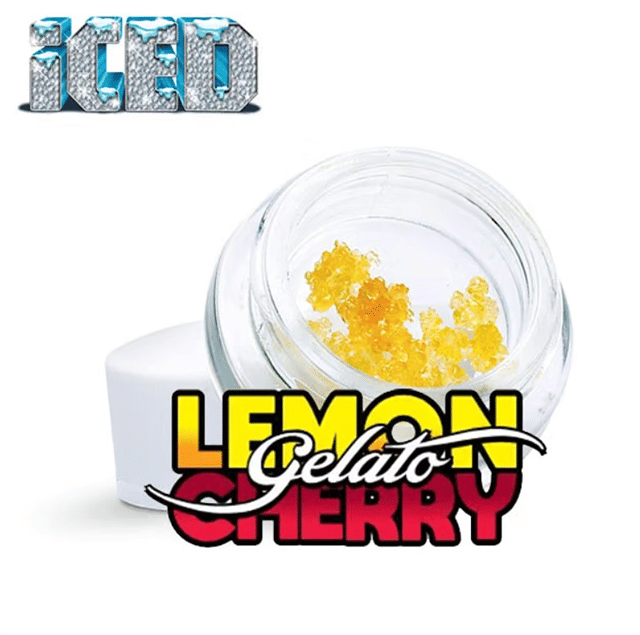 Iced - Lemon Cherry Gelato - Sugar Diamonds - 1g