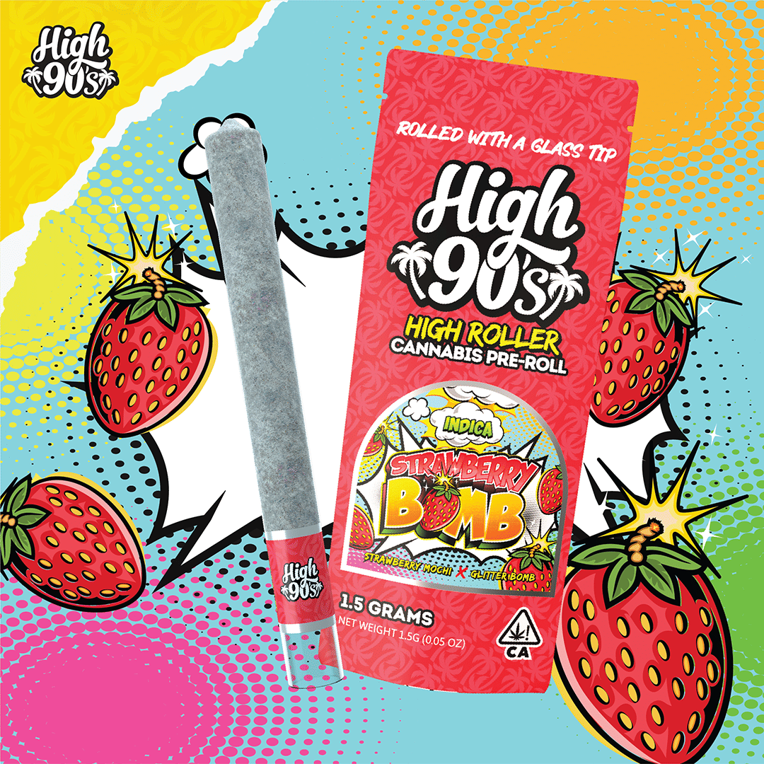 High 90's — Strawberry Bomb - 1.5g Preroll