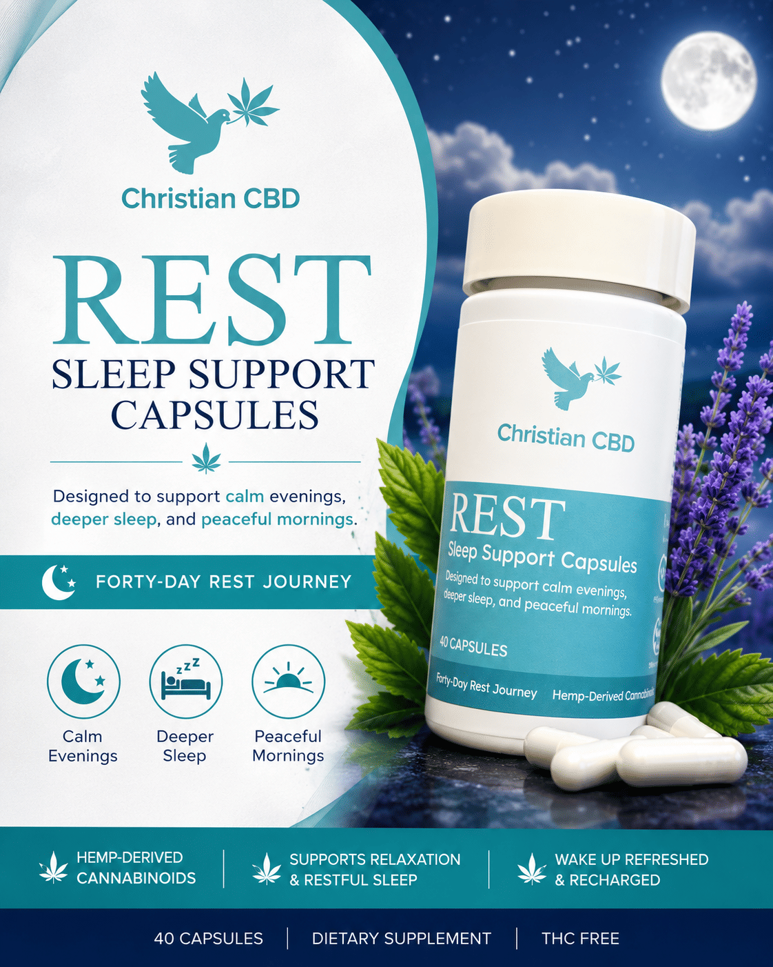 Christian CBD Rest Capsules