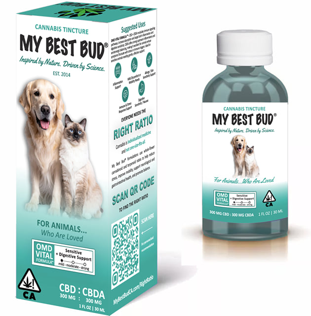 Vital Pet Tincture - Digestion - 600 mg - CBD:CBDA 1:1