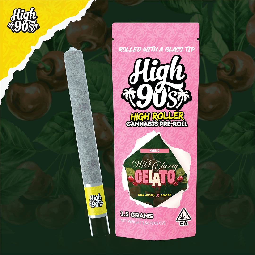 High 90's — Wild Cherry Gelato - 1.5g Preroll